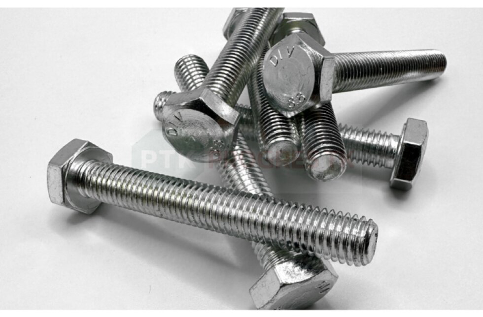 Skrutka Din 933 M 12x140 8.8 ZN metrická so šesťhrannou hlavou celým závitom - 50ks