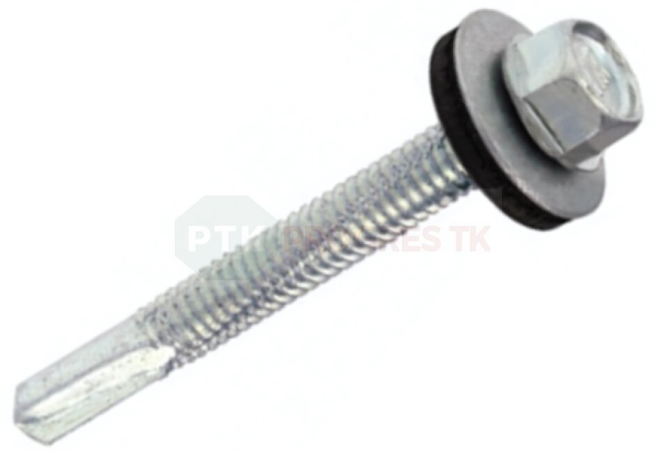 Skrutka WSS 5,5x32 samovrtná do hrubej ocele 12mm ZN Tex+podložka bal. 250ks