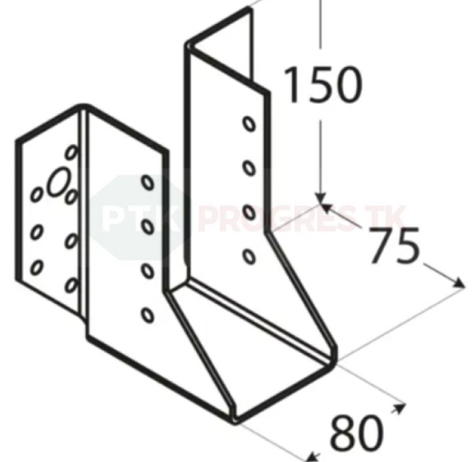 Papuča WB 27 trámov 80x150x2mm