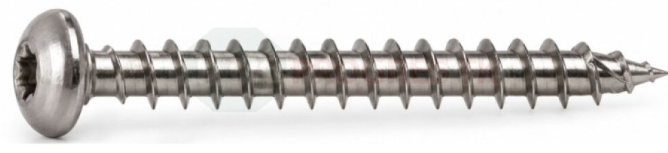 Skrutka do dreva 6,0X80 TORX s polgulatou hlavou nerez A2 celozávit balenie 100ks