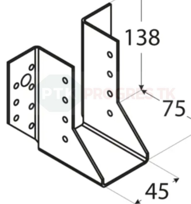 Papuča WB 09 trámov 45x138x2mm