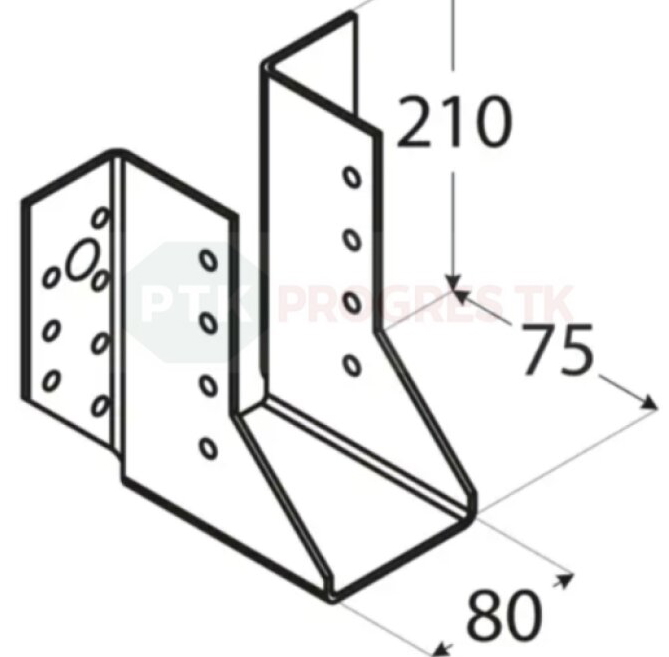 Papuča WB 29 trámov 80x210x2mm