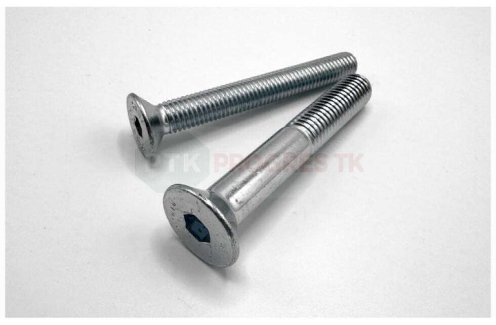 Skrutka Din 7991 M 5x 60 zápustná metrická vnútorný šesťhran 10.9 zinkovaná - 200ks