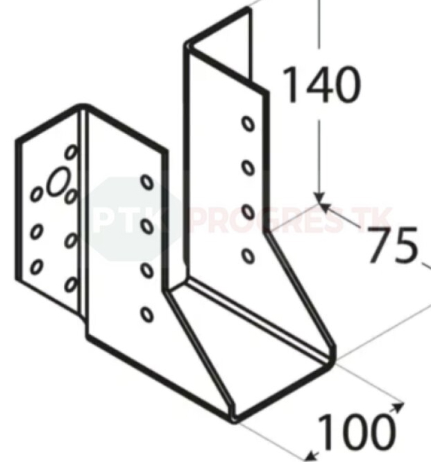 Papuča WB 30 trámov 100x140x2mm