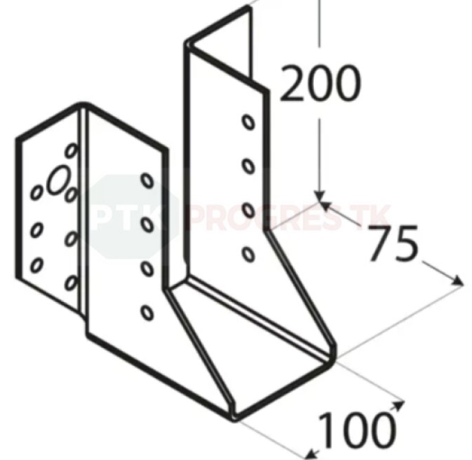 Papuča WB 32 trámov 100x200x2mm