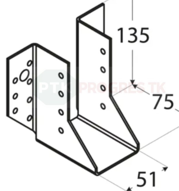 Papuča WB 11 trámov 51x135x2mm