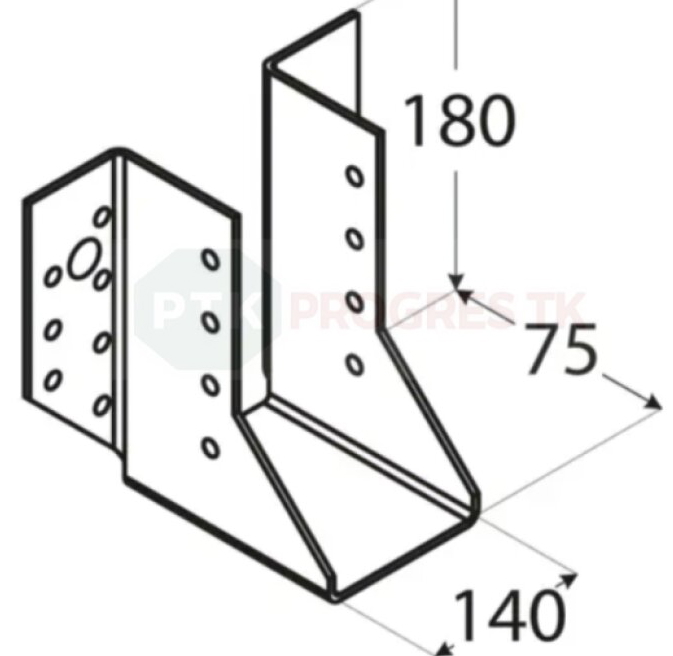 Papuča WB 37 trámov 140x180x2mm