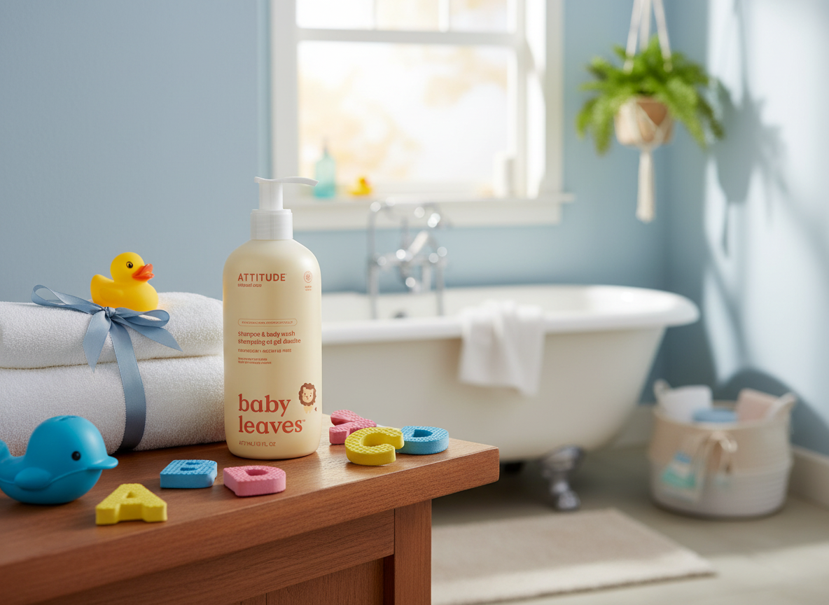 ATTITUDE Baby leaves 2v1 Šampon a Mýdlo - Hruška 473ml