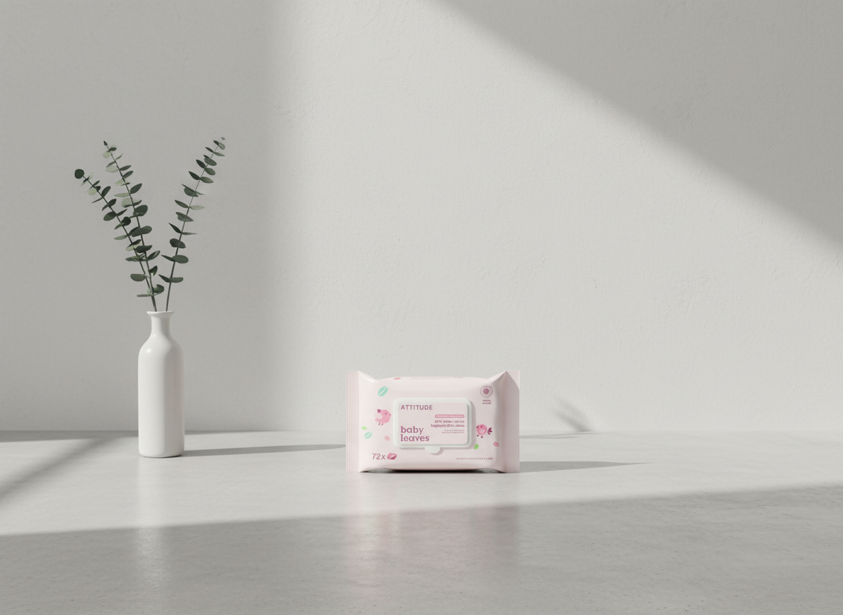Ekologické vlhčené ubrousky ATTITUDE bez vůně 72 ks