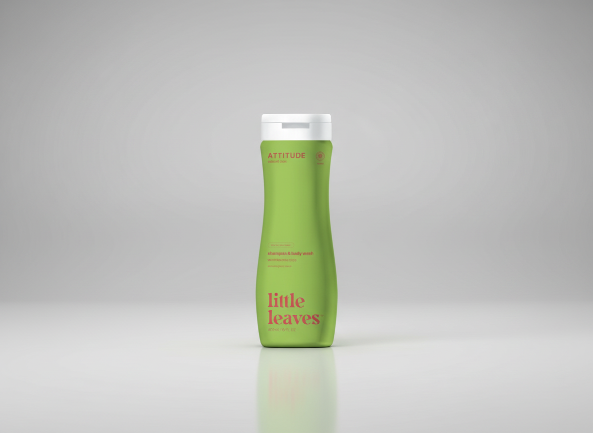 ATTITUDE Little leaves Dětský šampon a mýdlo 2v1 Meloun a Kokos 473 ml