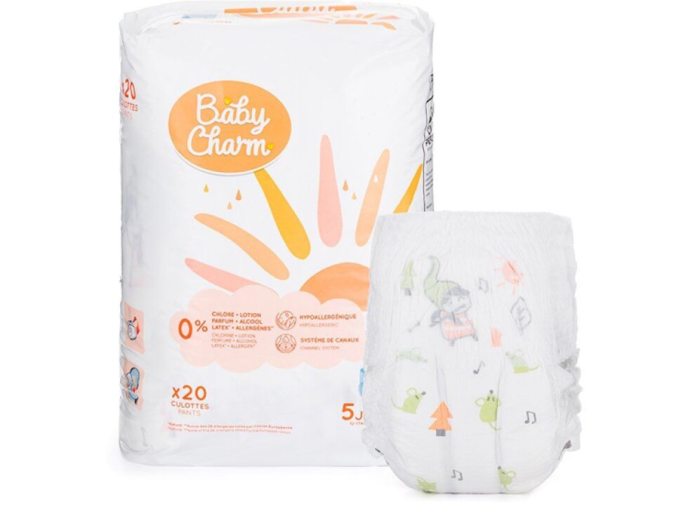 Baby Charm Super Dry PANT vel. 5 (12 - 17 kg) 20 ks
