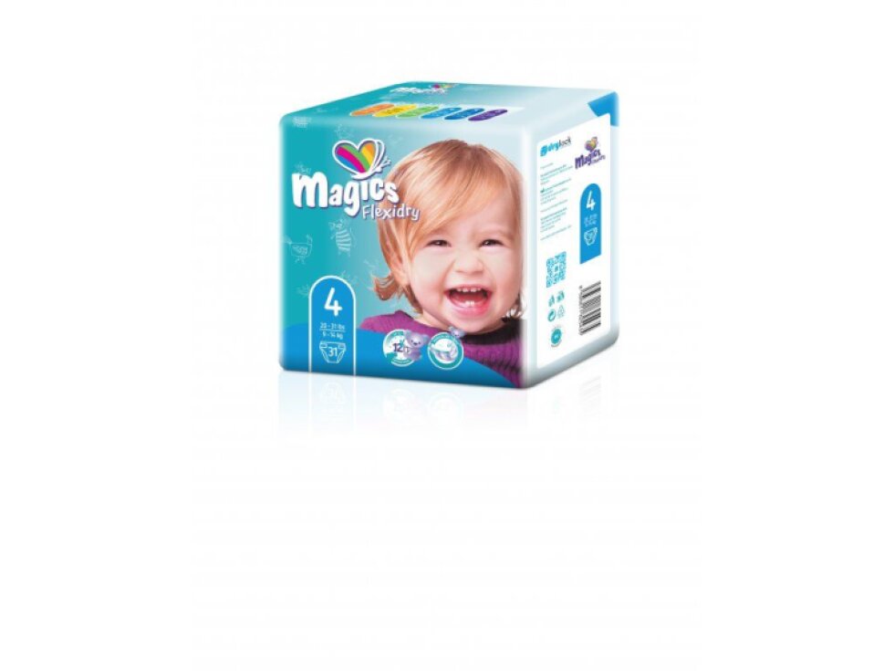Magics Flexidry Plenky Vel. 4, 9-14 kg, 31 ks - Nejtenčí a Savé