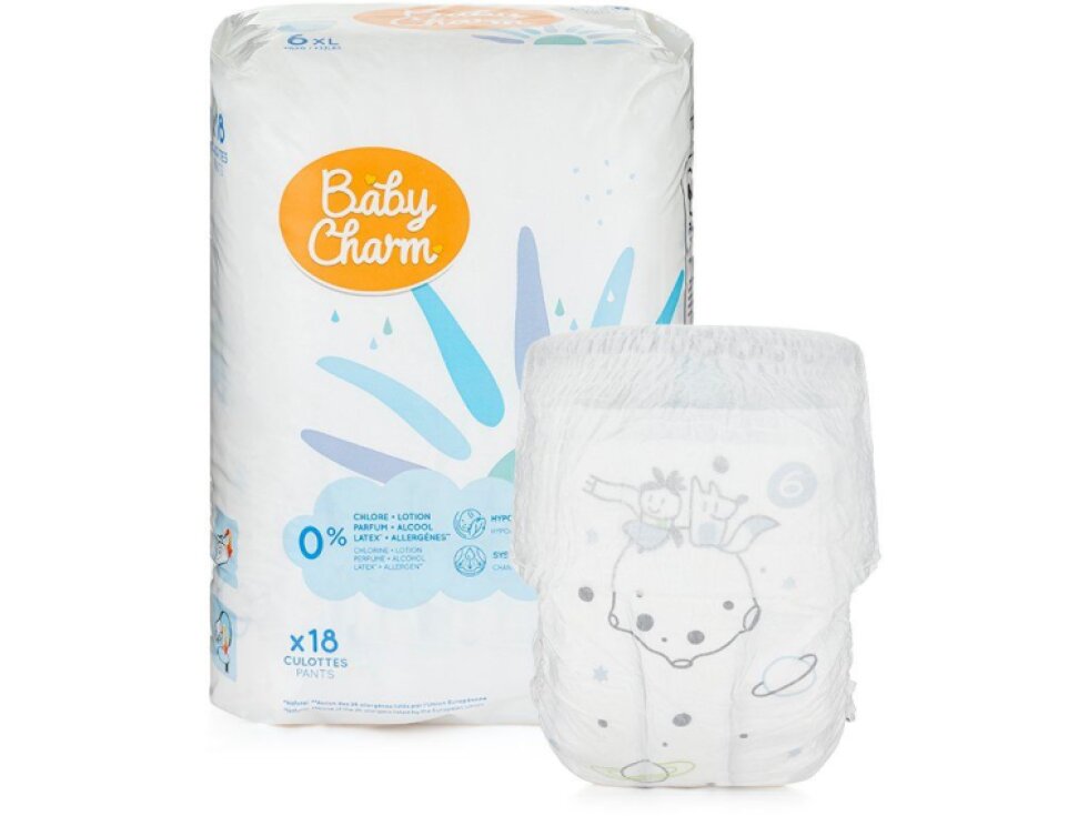 Baby Charm Super Dry PANT vel. 6 XL 15+ (18ks)