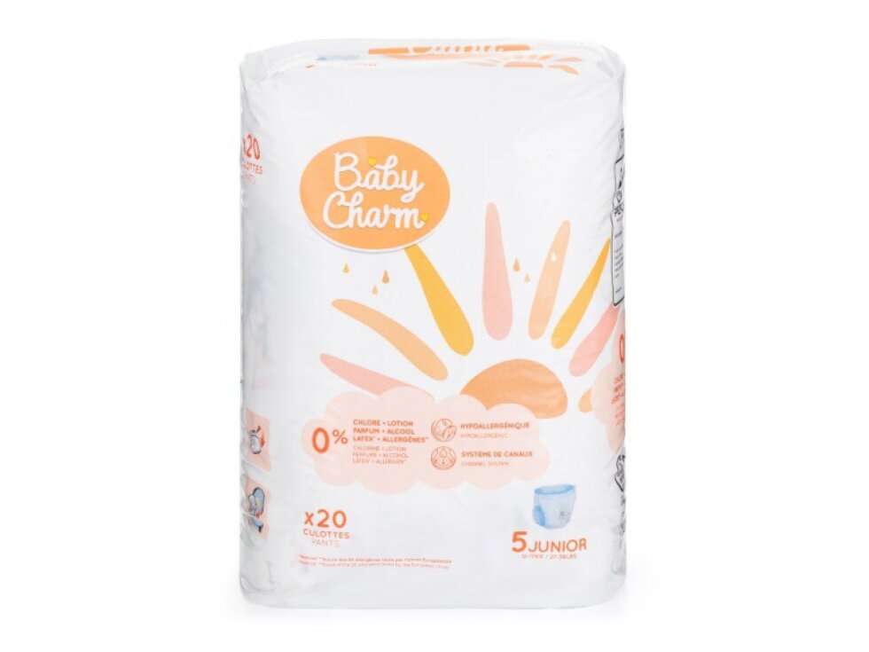 Baby Charm Super Dry PANT vel. 5 (12 - 17 kg) 20 ks