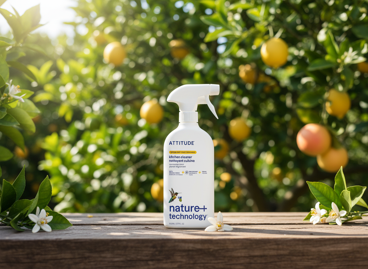 ATTITUDE Čistič na kuchyně, citronová kůra, 800 ml, EcoLogo certifikace