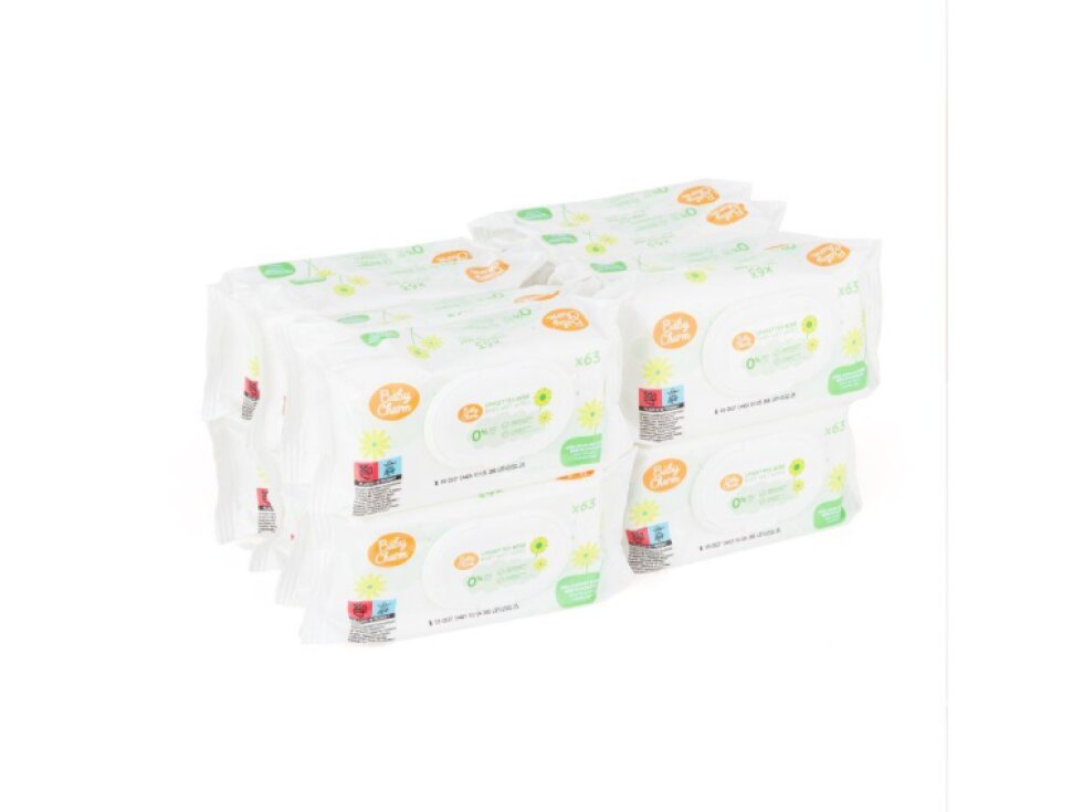 Baby Charm Vlhčené ubrousky s heřmánkem MEGAPACK 16 x 63ks