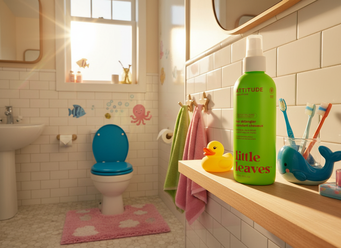 ATTITUDE Little leaves Dětský Sprej na Rozčesávání - Meloun a Kokos 240ml