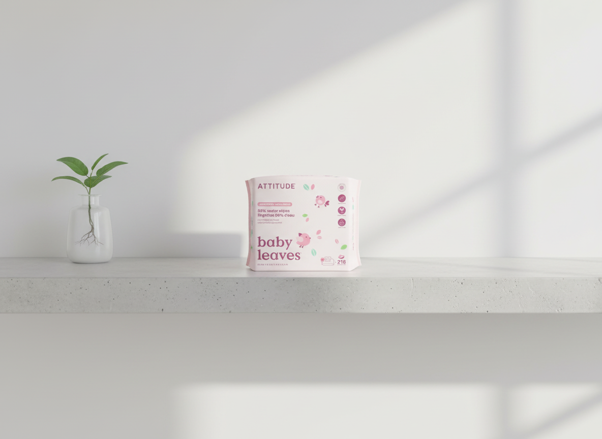 ATTITUDE Vlhčené ubrousky bez vůně 3x72ks Ekologické a Hypoalergenní