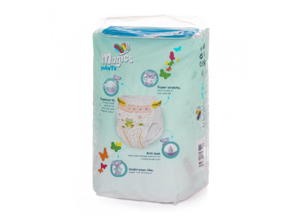 Kalhotkové plenky Magics Pants Junior 12-17 kg, 20 ks - Komfortní a spolehlivé