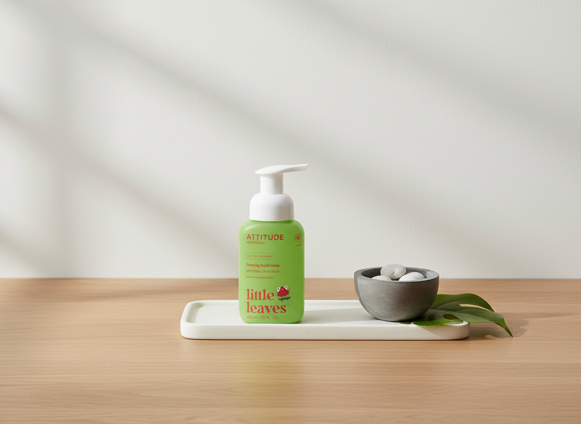 ATTITUDE Little leaves Dětské pěnivé mýdlo Meloun & Kokos 295 ml