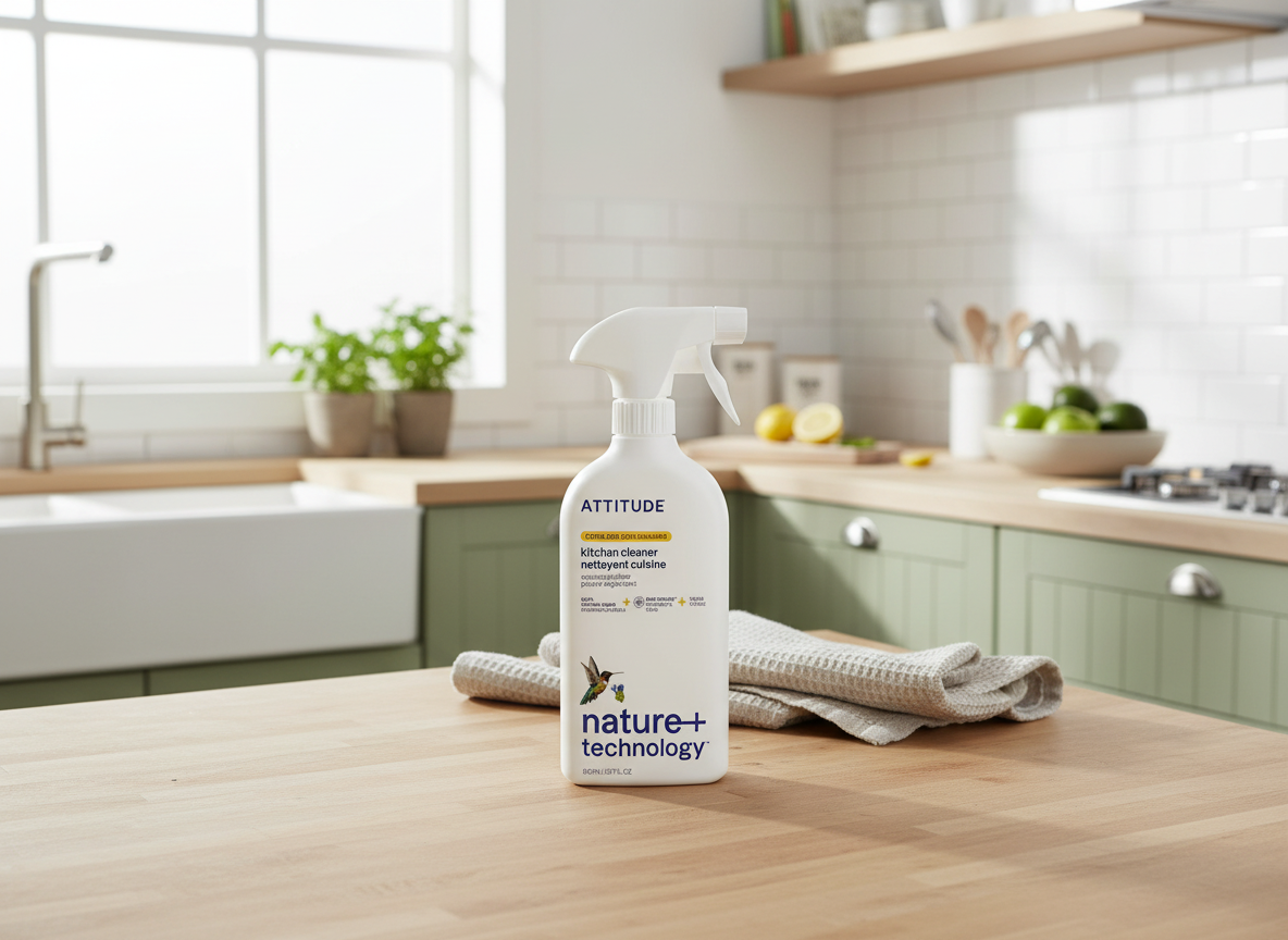 ATTITUDE Čistič na kuchyně, citronová kůra, 800 ml, EcoLogo certifikace