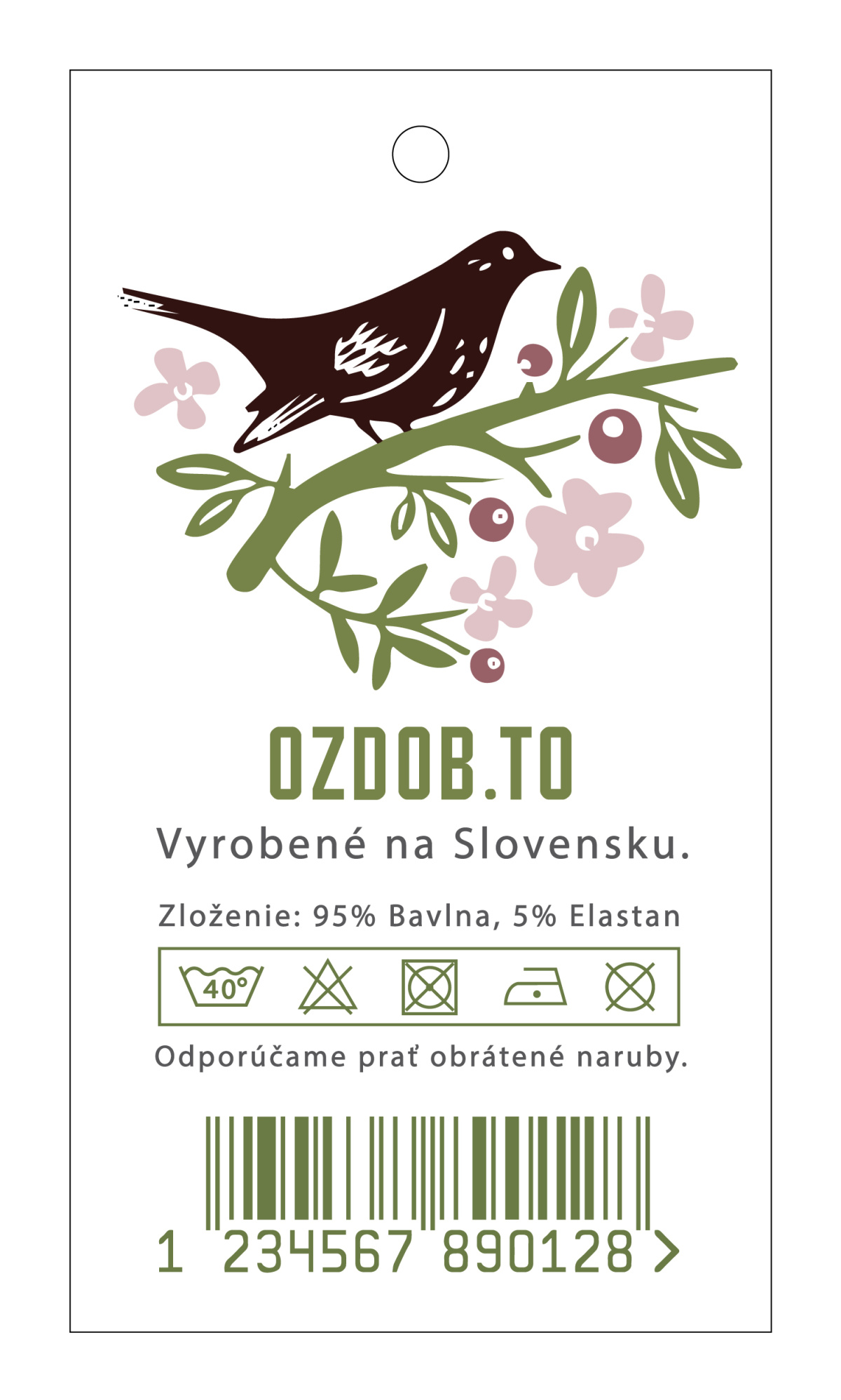 Farebná visačka obdĺžnik