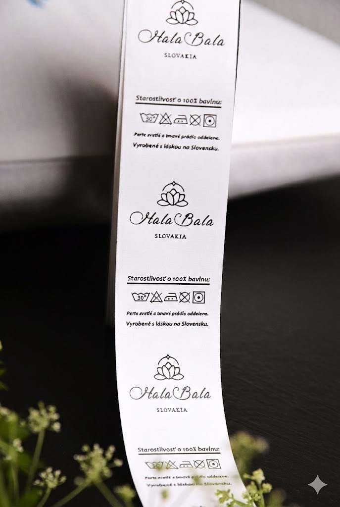 Nylonový štítok biely