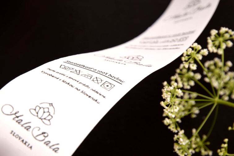 Nylonový štítok biely