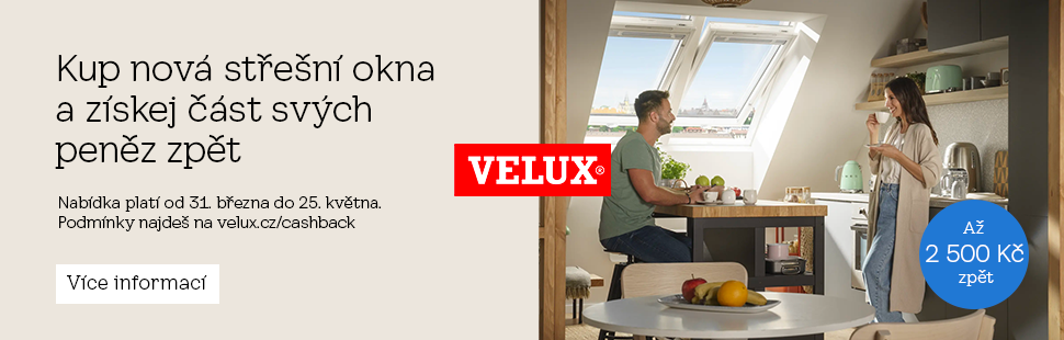 Střešní okna, výlezy a světlíky Velux