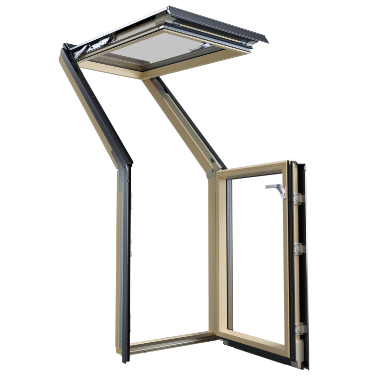 Střešní okno VELUX GLL 1061 Z dřevěné s trojsklem - detail