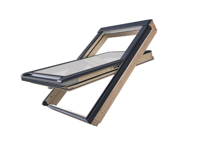 Střešní okno VELUX GLL 1061 Z dřevěné s trojsklem - detail