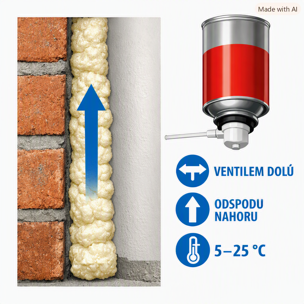 Jak správně použít montážní pěnu a nízkoexpanzní pěnu?