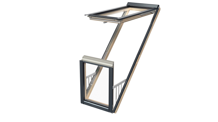 Střešní okno VELUX GLL 1061 Z dřevěné s trojsklem - detail