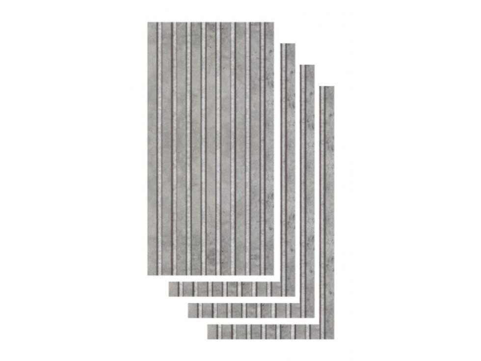 Sada 4 ks obkladových panelů, šedý filc, Beton 800*400 mm