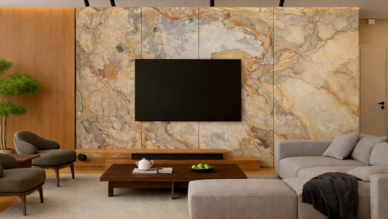 Kamenná dýha, Indian Autumn, 122x61 cm