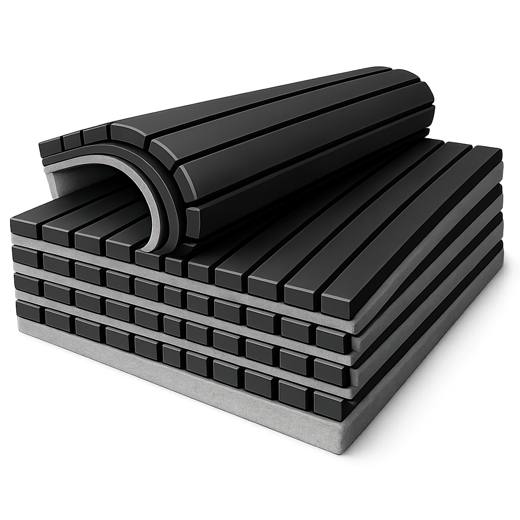 Obkladový panel, šedý filc, Černá 2600*400 mm