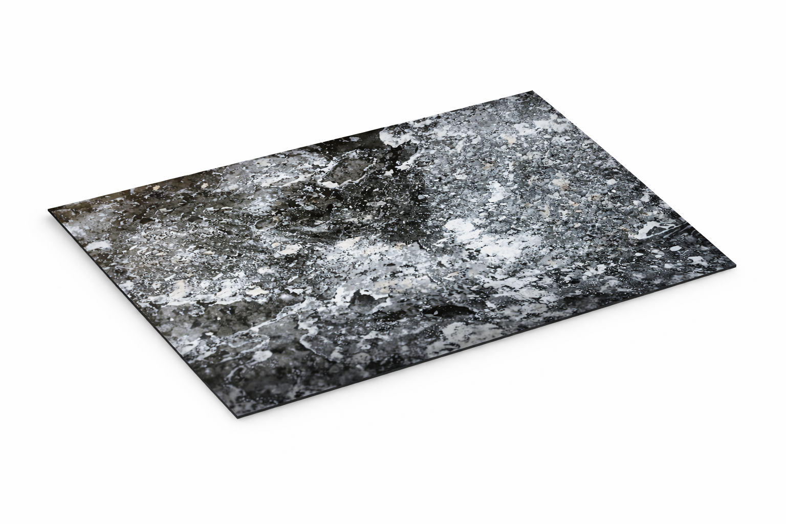 Kamenná dýha, Kund Black průsvitný, 122x61 cm