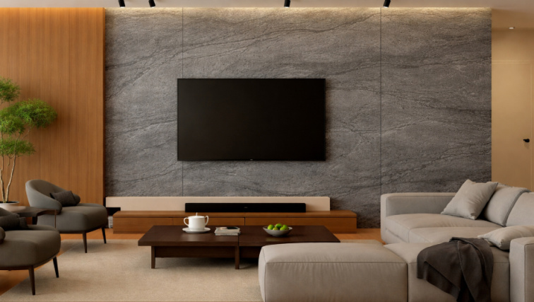 Kamenná dýha, Silver Grey, 122x305 cm