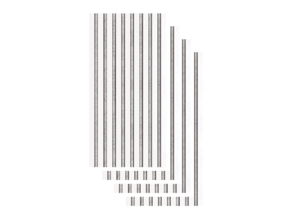 Sada 4 ks obkladových panelů, šedý filc, Bílá 800*400 mm