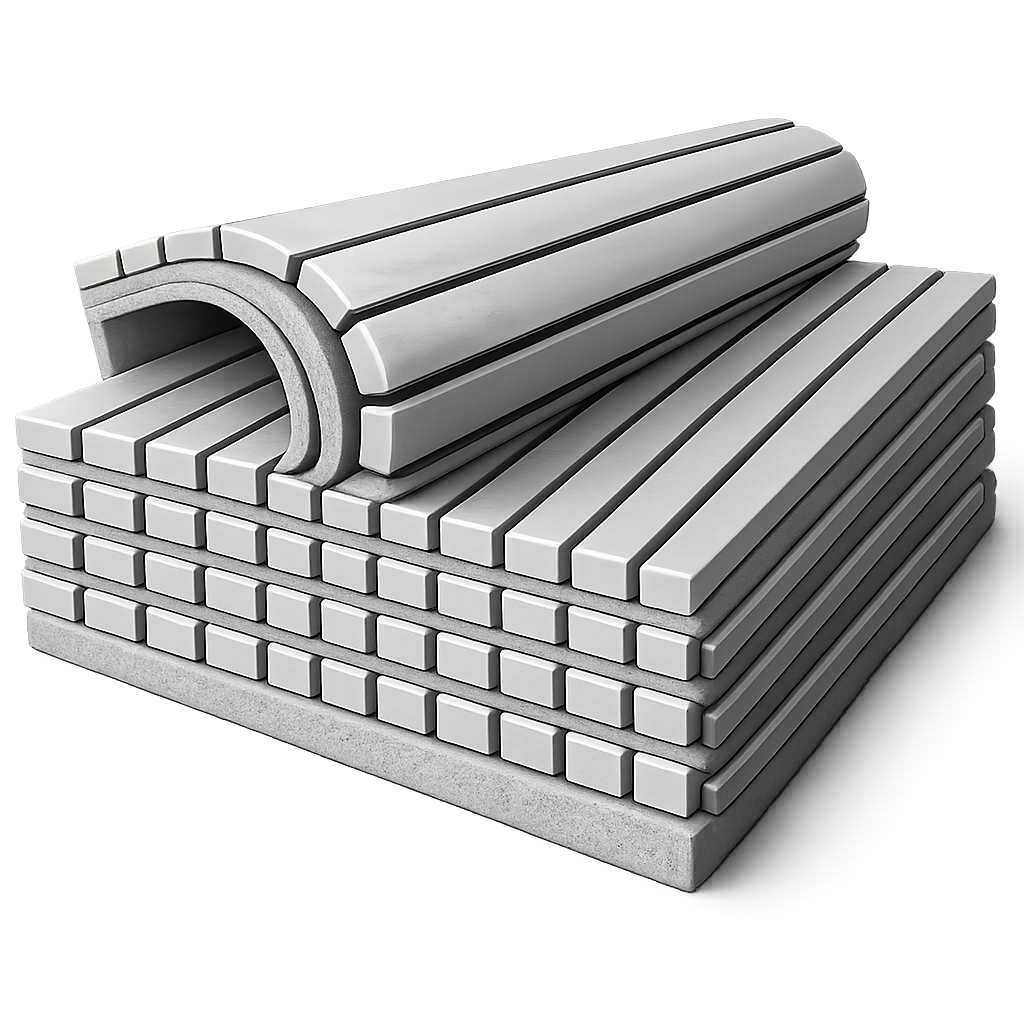 Obkladový panel, šedý filc, Šedá 2600*400 mm