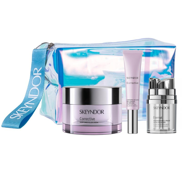 Skeyndor Corrective Set - krém pro suchou zralou pleť 50 ml + oční krém 15 ml + dvoufázový elixír 2x5 ml