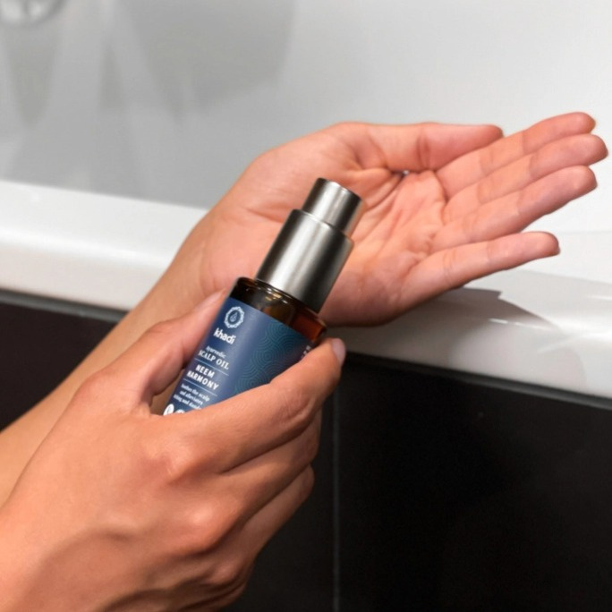 Khadi Hair Oil Neem Harmony - vlasový olej proti lupům 50 ml