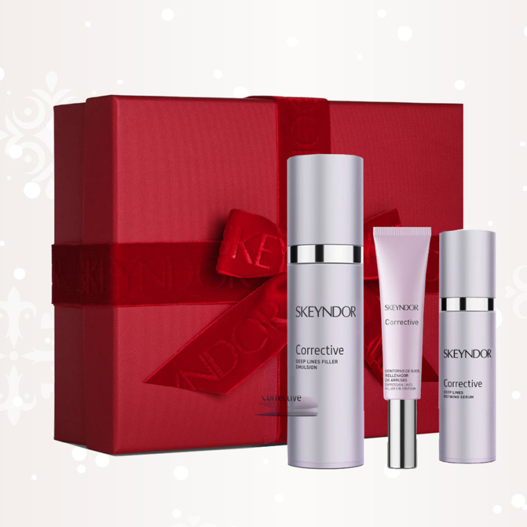 Skeyndor Corrective Set - emulze pro normální až smíšenou pleť 50 ml + pleťové sérum 30 ml + oční krém 15 ml
