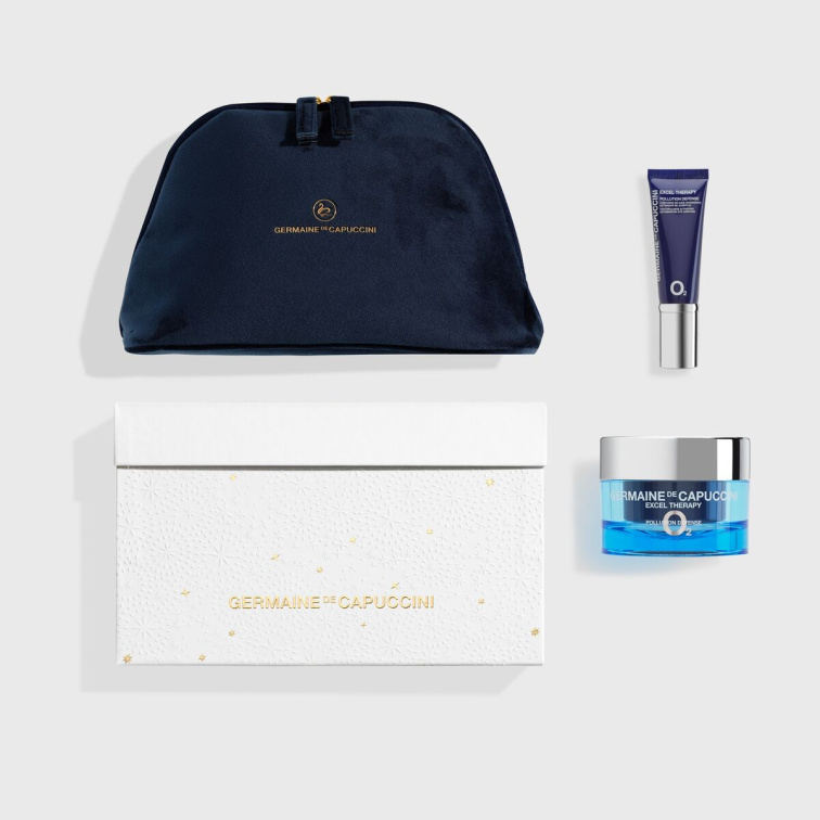 Germaine de Capuccini Excel Therapy O2 Set – pleťový krém pro suchou pleť 50 ml + oční krém 15 ml