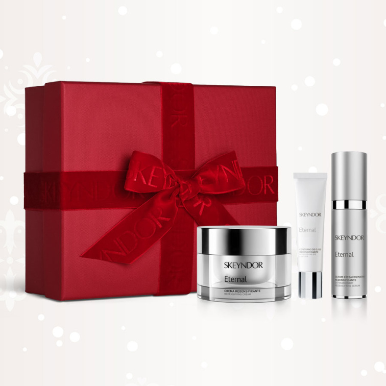 Skeyndor Eternal Set - krém proti vráskám pro normální až suchou pleť 50 ml + pleťové sérum 30 ml + oční krém 15 ml