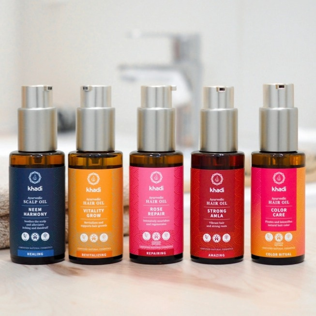 Khadi Hair Oil Neem Harmony - vlasový olej proti lupům 50 ml