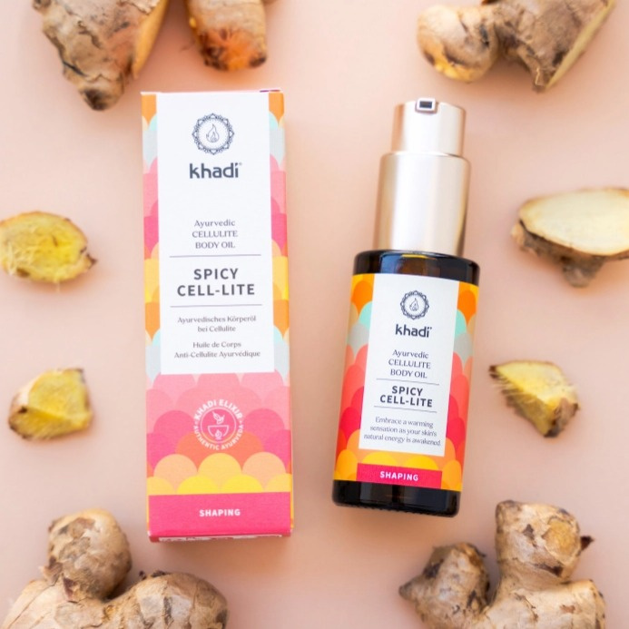 Khadi Cellulitide Body Oil Spicy Cell-Lite - přírodní tělový olej proti celulitidě 50 ml