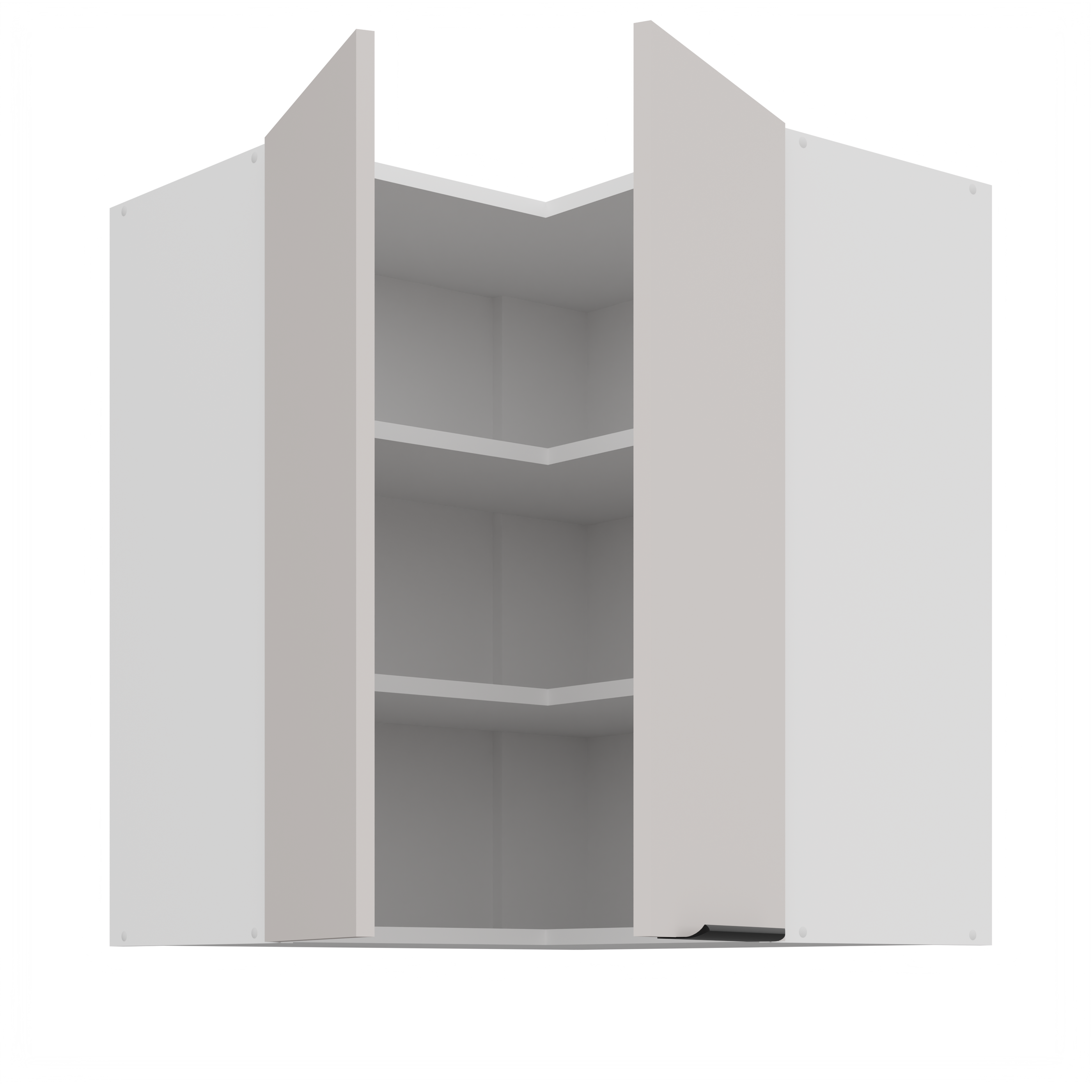 Horní rohová skříňka Como 60x60 GN-72 2F (90°)