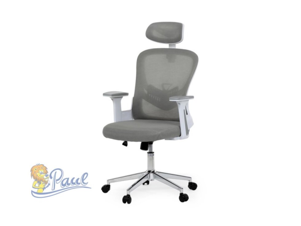 Kancelářská židle, houpací mechanismus, šedá, KA-K2031 GREY