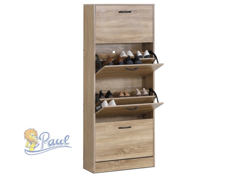 Botník, mdf, hnědá, ABO-G1018 OAK